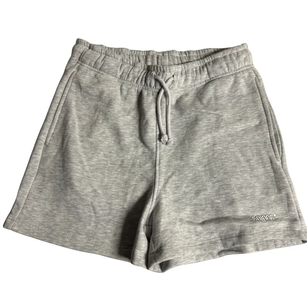 Snipes Mens Heather Gray Fleece Sweat Shorts Size Medium Streetwear Drawstring